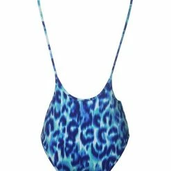 Hamade Activewear High Waisted Sling Bottoms - Blue Leopard All Pole Wear