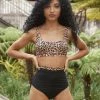 Lunalae Dahlia Eco Bottoms - Black/Leopard All Pole Wear
