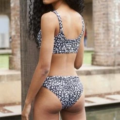 Lunalae Ava Eco Top - Black Leopard