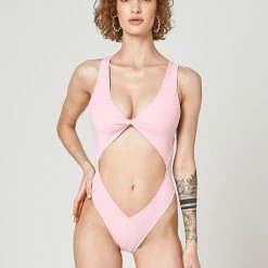All Pole Wear Shark Polewear Benita Bodysuit - Baby Pink