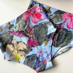 Back In Stock Pole Addict High Waisted Shorts - Tropical Flowers