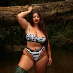 Rolling Alpha Cheeky Shorts - Zebra