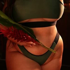 Rolling Hunter Reversible Cheeky Shorts - Dark Green/Black