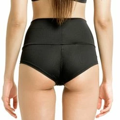 Poledancerka High-Low Brazil Shorts - Black