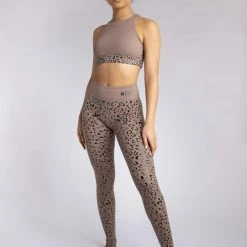Creatures Of XIX Gecko Grip Leggings - Dusky Leopard All Pole Wear