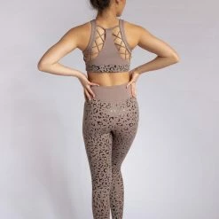 Creatures Of XIX Gecko Grip Leggings - Dusky Leopard All Pole Wear