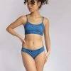 Creatures Of XIX Eco-Classix Scoop Top - Snake Blue All Pole Wear