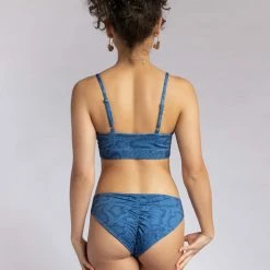 Creatures Of XIX Eco-Classix Scoop Top - Snake Blue All Pole Wear