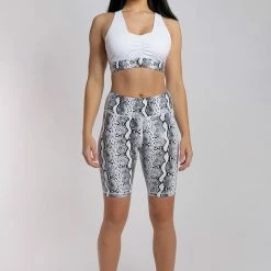 Creatures Of XIX Gecko Grip Biker Shorts - White Mamba All Pole Wear