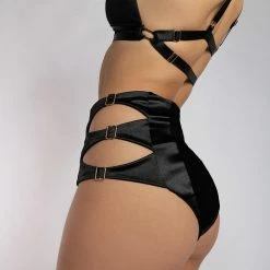 Creatures Of XIX Aphrodite High Waist Bottoms - Black Back In Stock