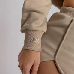 Creatures Of XIX Oversized Cropped Jumper - Fawn