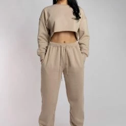 Loungewear Bottoms Creatures Of XIX Oversized Jogger Bottoms - Fawn