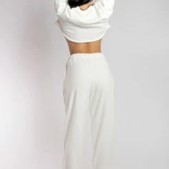 Creatures Of XIX Oversized Cropped Jumper - Ecru