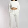 Loungewear Bottoms Creatures Of XIX Oversized Jogger Bottoms - Ecru