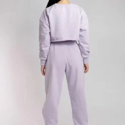 Creatures Of XIX Oversized Cropped Jumper - Lilac