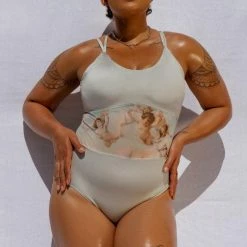 All Pole Wear Creatures Of XIX Hey Cherub Bodysuit - Platinum