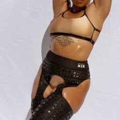 Creatures Of XIX Gecko Grip Cowgirl Leggings - Black