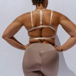 Creatures Of XIX Confession Garter Leggings - Bronzed