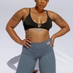 Creatures Of XIX Gecko Grip Leggings - Blue Steel All Pole Wear