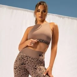 Creatures Of XIX Gecko Grip Leggings - Dusky Leopard All Pole Wear