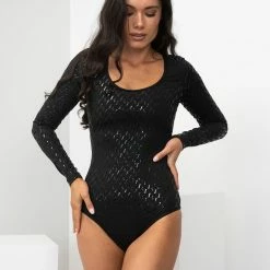 All Pole Wear Lunalae Sticky Grip Bodysuit - Recycled Black