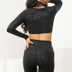 All Pole Wear Lunalae Sticky Grip Long Sleeved Top - Recycled Black