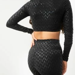 All Pole Wear Lunalae Sticky Grip Long Sleeved Top - Recycled Black