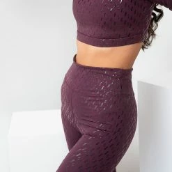 Lunalae Sticky Grip Leggings - Recycled Mulberry