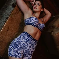 Rolling Alpha Biker Shorts - Viola