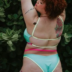 Rolling Vento Neon Reversible Top - Blue/Rosé All Pole Wear