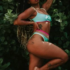 Rolling Vento Neon Reversible Top - Blue/Rosé All Pole Wear