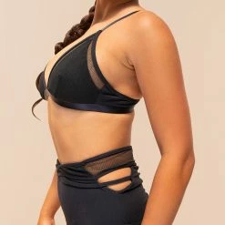 All Pole Wear Lunalae Daisy High Waisted Bottoms - Recycled Black