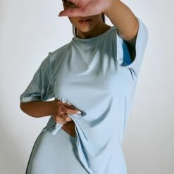 All Pole Wear Creatures Of XIX LuxLounge Biker Shorts - Baby Blue