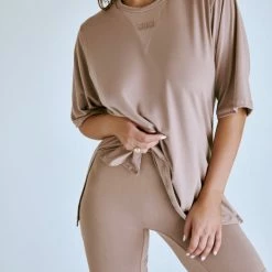 Creatures Of XIX LuxLounge Biker Shorts - Taupe All Pole Wear