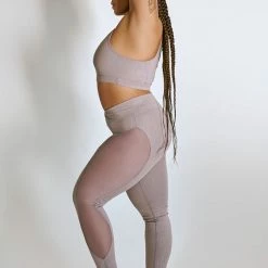 Creatures Of XIX Mesh Leggings - Lilac Snake