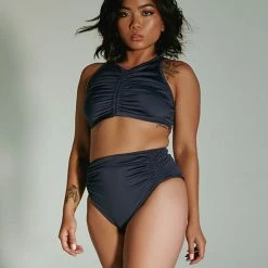 All Pole Wear Creatures Of XIX Eco-Classix Scrunch Top - Navy