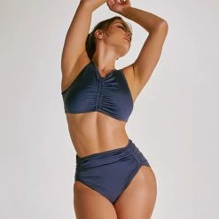 All Pole Wear Creatures Of XIX Eco-Classix Scrunch Top - Navy