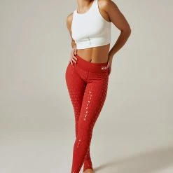 All Pole Wear Creatures Of XIX Gecko Grip Leggings - Red Rust