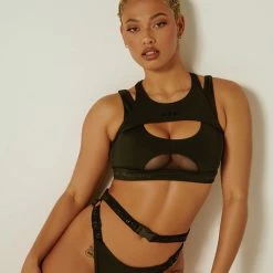 Creatures Of XIX Buckle Up Bottoms - Black All Pole Wear