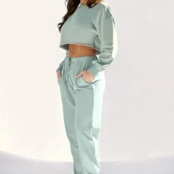 Plus Size Pole Wear Creatures Of XIX Oversized Jogger Bottoms - Sage