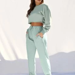 Plus Size Pole Wear Creatures Of XIX Oversized Jogger Bottoms - Sage