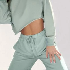 Plus Size Pole Wear Creatures Of XIX Oversized Jogger Bottoms - Sage