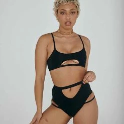 Creatures Of XIX The Hills Raree Top - Ribbed Black All Pole Wear