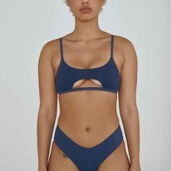 Creatures Of XIX The Hills Raree Top - Ribbed Navy All Pole Wear