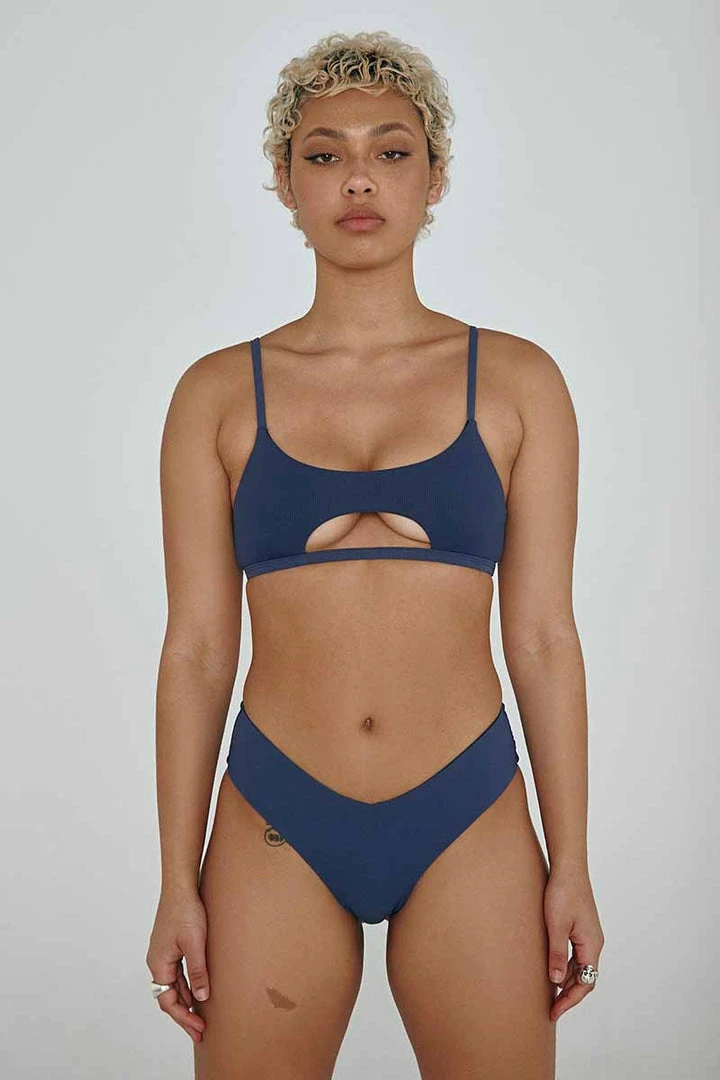 Creatures Of XIX The Hills Raree Top - Ribbed Navy All Pole Wear