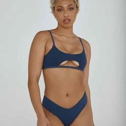 Creatures Of XIX The Hills Raree Top - Ribbed Navy All Pole Wear