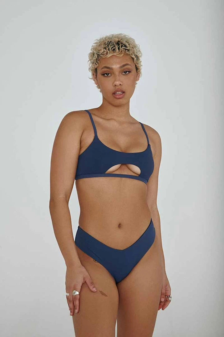 Creatures Of XIX The Hills Raree Top - Ribbed Navy All Pole Wear