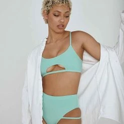 Creatures Of XIX The Hills Raree Top - Ribbed Mint