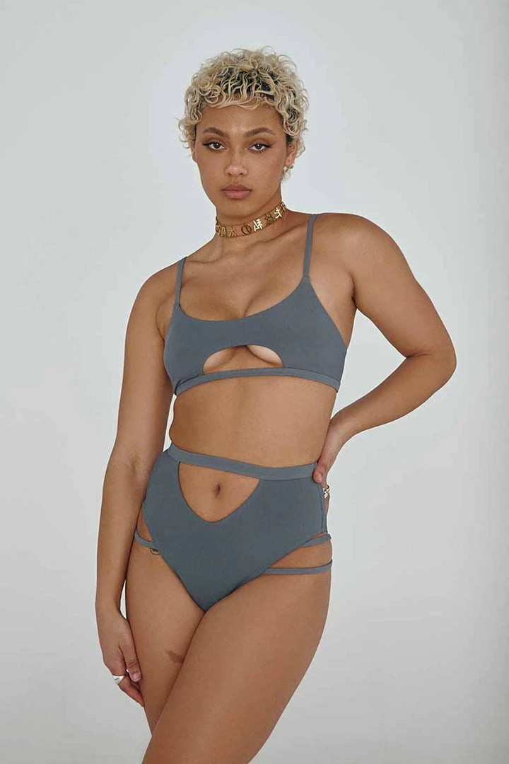 All Pole Wear Creatures Of XIX The Hills Raree Top - Ribbed Dark Grey