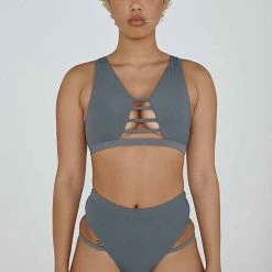 Creatures Of XIX The Valley Top - Ribbed Dark Grey